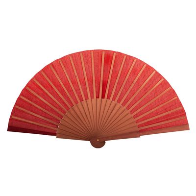 Abanico de madera oscura elegante