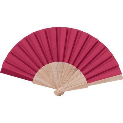 Abanico de Madera y Poliéster 23 cm Bur