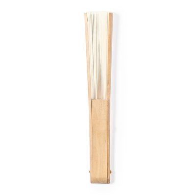 Abanico de madera y poliéster