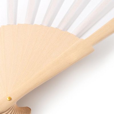 Abanico de madera y tela RPET