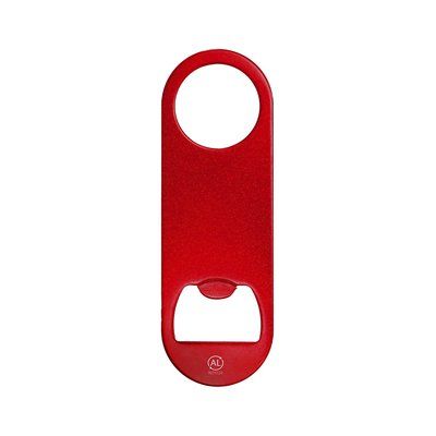 Abridor de aluminio reciclado con orificio ø3cm Roj