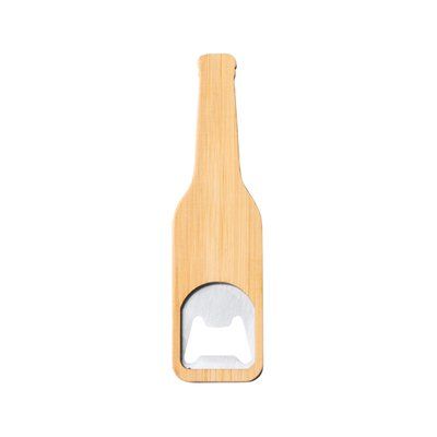 Abridor de bambú con imán Crudo