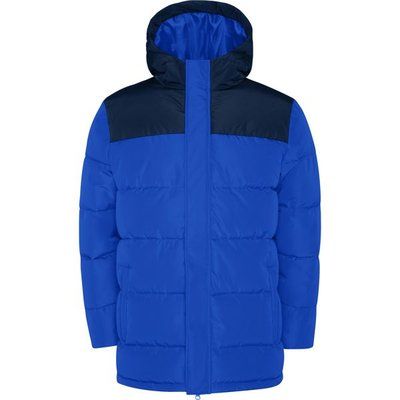 Abrigo acolchado con capucha fija Royal/Marino S