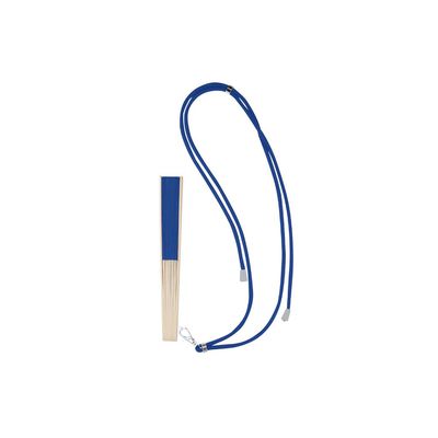 Abanico de bambú y resistente poliéster con cordón ajustable