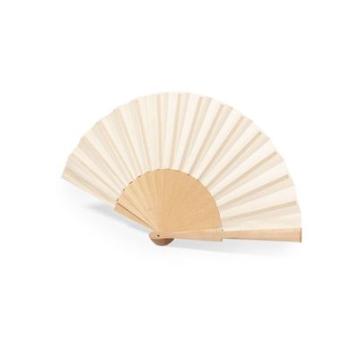 Abanico de madera y poliéster