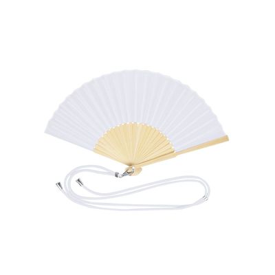 Abanico de bambú y resistente poliéster con cordón ajustable Bla
