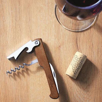 Abridor de Botellas en Acero y Madera