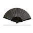 Abanico Plastico ABS para Verano Negro