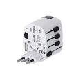 Adaptador enchufe universal compacto para viaje