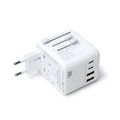 Adaptador de viaje con carga rápida y 20W