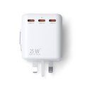 Adaptador de viaje con carga rápida 25W
