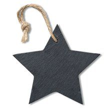 Adorno Estrella de Pizarra Negro