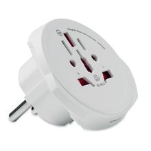 Adaptador enchufe universal de viaje para Europa Blanco