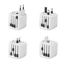Adaptador universal para viaje con 2 polos Blanco