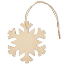 Adorno Copo de Nieve de Madera Madera