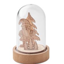 Adorno navideño LED Madera
