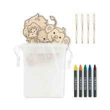 Adornos de animales para colorear Blanco