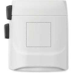 Adaptador enchufe universal con conexión a tierra | Lado 1 | 20 x 20