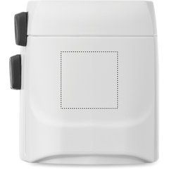 Adaptador enchufe universal con conexión a tierra | Lado 1 | 20 x 20