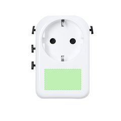 Adaptador de enchufes compacto | Area 1 | 35 x 20