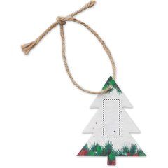 Adorno Árbol Navideño Biodegradable | Frontal | 15 x 35