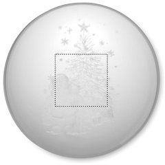 Adorno de cristal de Navidad con luz LED | BALL | 20 x 20