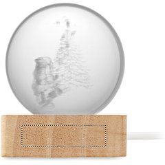 Adorno de cristal de Navidad con luz LED | Lado 2 | 40 x 10
