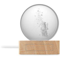 Adorno de cristal de Navidad con luz LED | Lado 3 | 40 x 10