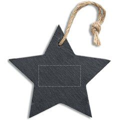 Adorno Estrella de Pizarra | Trasero | 40 x 20