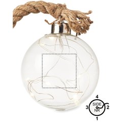 Adorno Luz LED de Cristal con Cordón | Lado 2 | 35 x 35