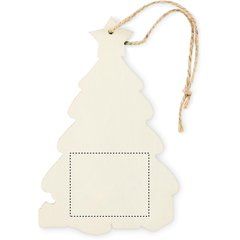 Adorno de madera para árbol de Navidad | Lado 1 | 50 x 40