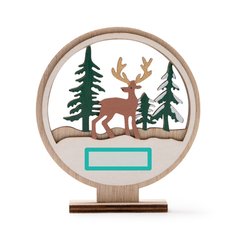 Adorno navideño de madera con base | ZONA1 | 50 x 15