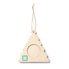 Adorno navideño portafotos de madera | ZONA1 | 20 x 20