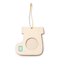 Adorno navideño portafotos de madera | ZONA4 | 20 x 30