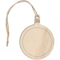 Adorno Redondo navideño MDF | Trasero | 60 x 60
