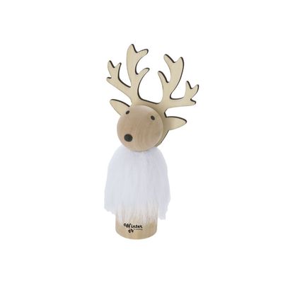 Adorno Reno navideño de madera