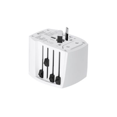 Adaptador de viaje universal USB y Tipo C