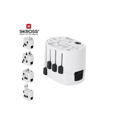 Adaptador enchufe universal compacto para viaje