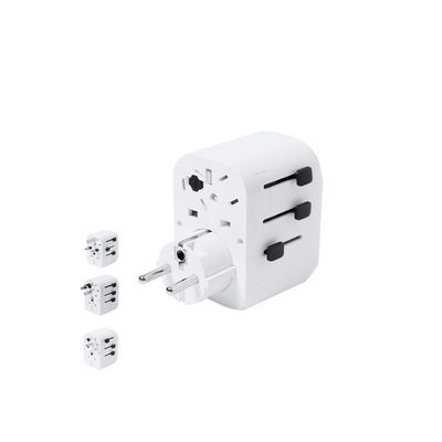 Adaptador de enchufes compacto