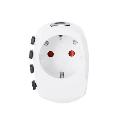 Adaptador enchufe universal compacto para viaje Bla