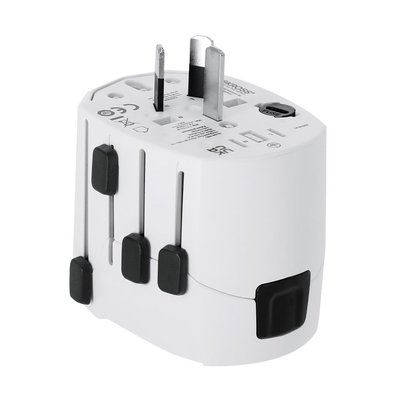 Adaptador enchufe universal compacto para viaje