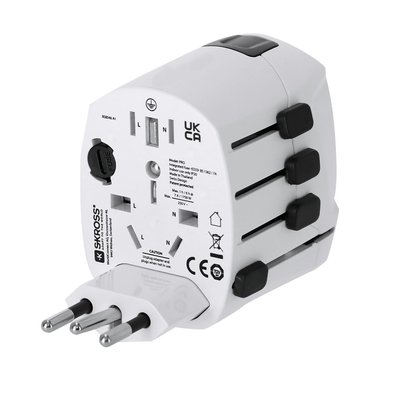 Adaptador enchufe universal compacto para viaje
