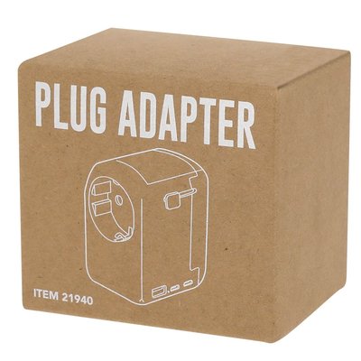 Adaptador de enchufes compacto