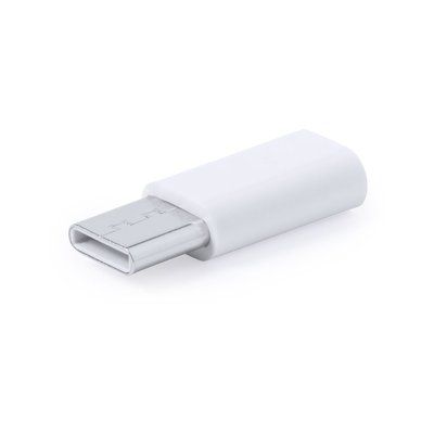 Adaptador micro USB a conexión tipo c Blanco