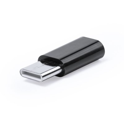 Adaptador micro USB a conexión tipo c Negro