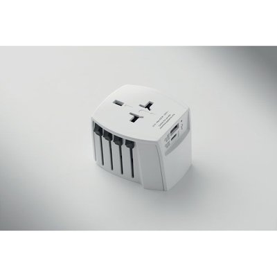 Adaptador universal de viaje con puertos USB
