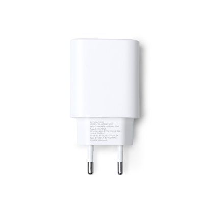 Adaptador de viaje 2 en 1 Blanco