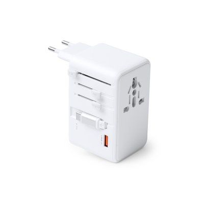 Adaptador de viaje con carga rápida 25W