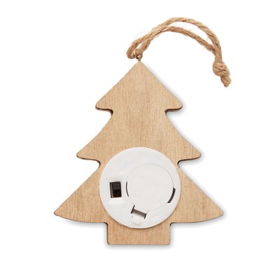 Adorno Árbol Madera con LEDs
