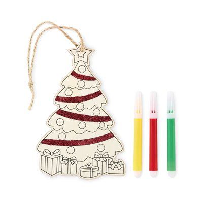 Adorno de madera para árbol de Navidad